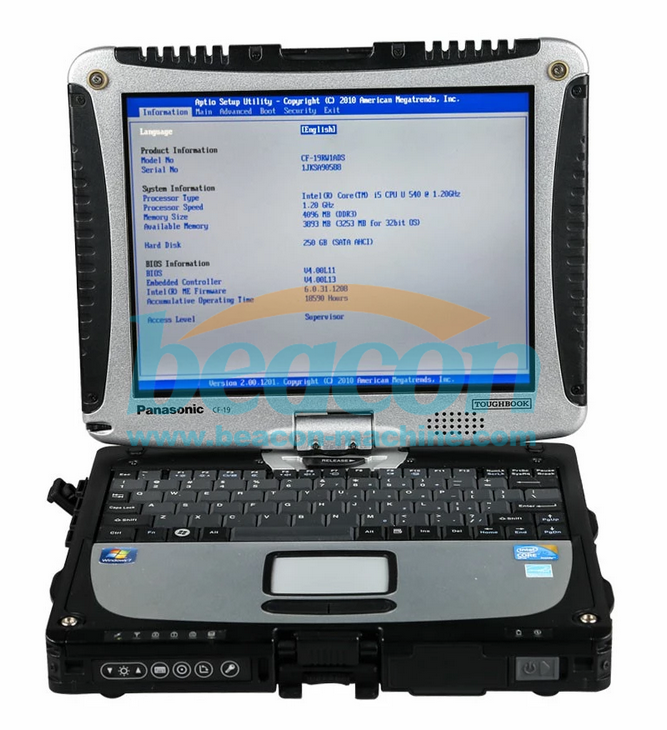 MB SD C5 Connect Compact 5 Star Diagnosis Plus Panasonic CF19 I5 4GB Laptop Software Installed Ready to Use 