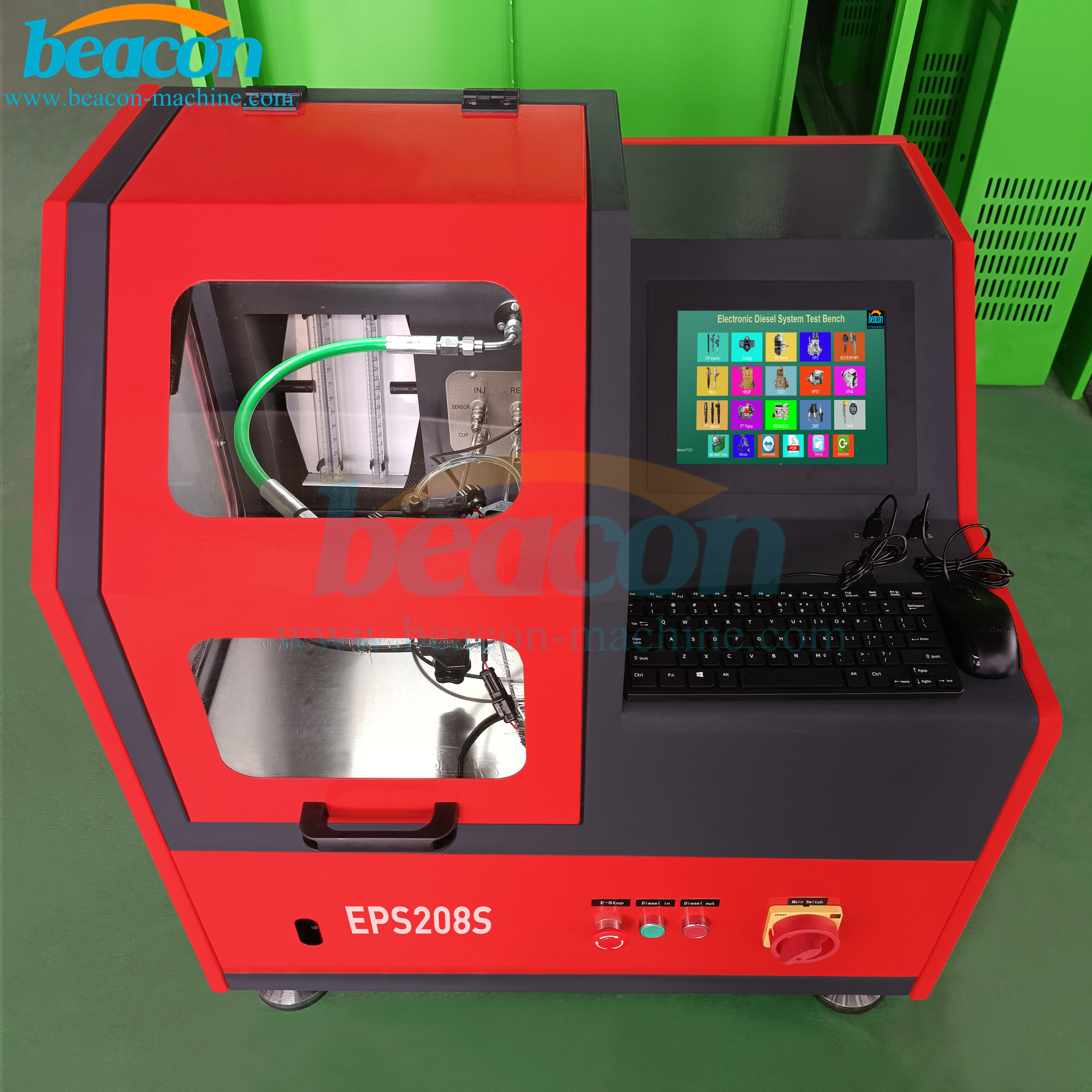 Common Rail Diesel Fuel Injector Test Equipment EPS208S Injector Test Bank Stand Injector Cleaning Machine And Tester
