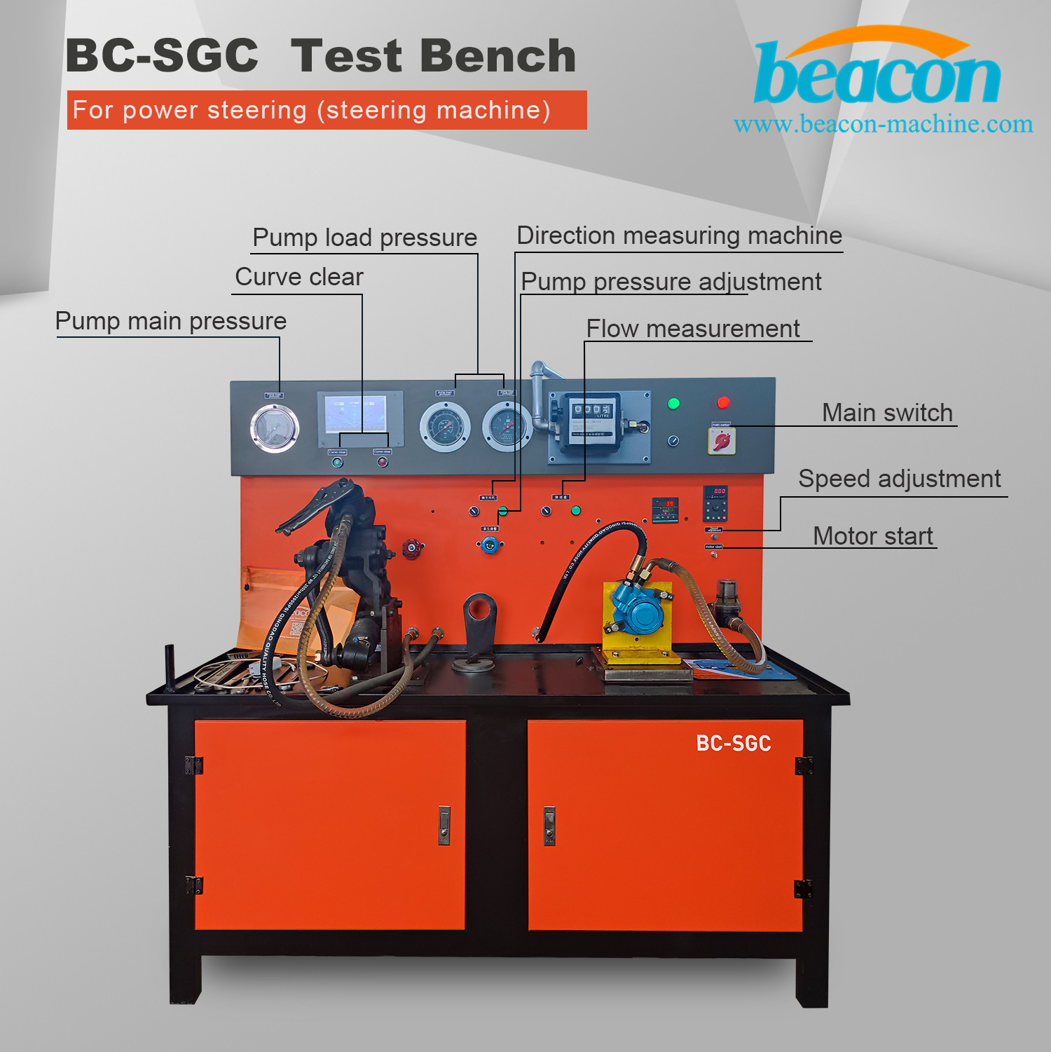 BC-SGC Hydraulic steering gear booster pump test bench