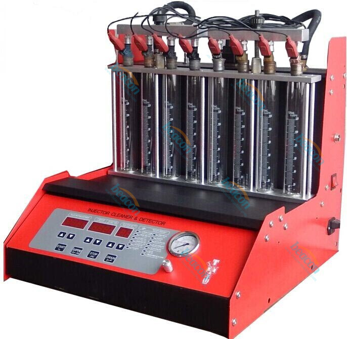 BC-8H ultrasonic fuel injector cleaner machine for cleaning and testing