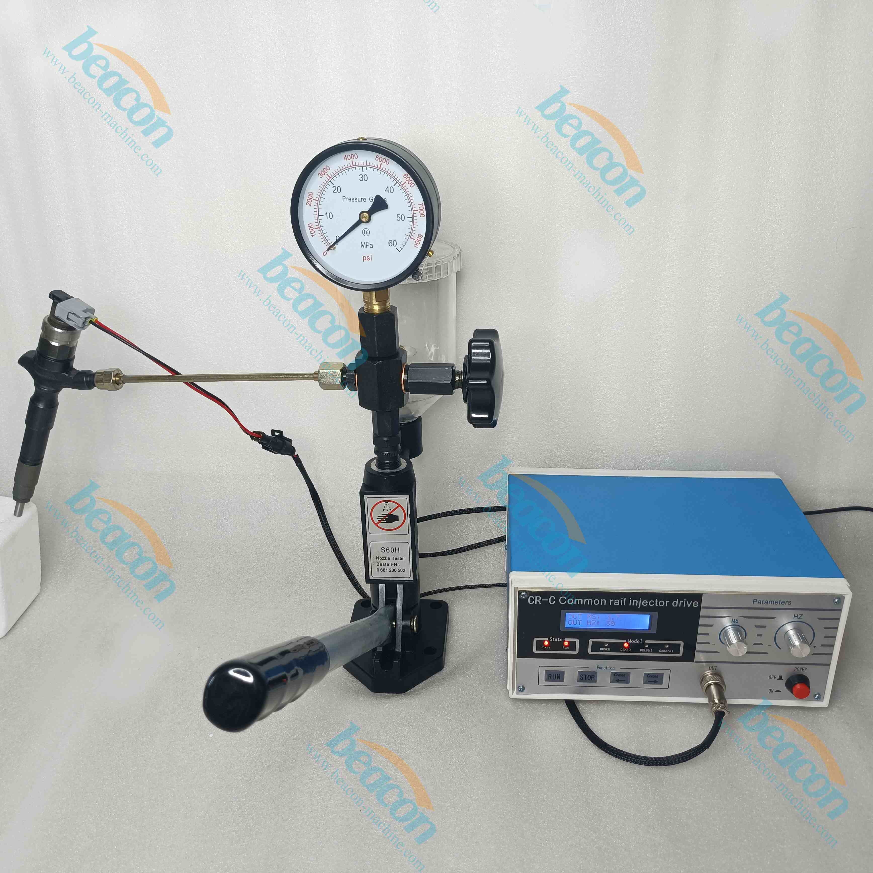 Beacon CR-C +S60H Electronic Equipments Injector Diagnostic Repair Common Rail Injector Nozzle Tester Simulator