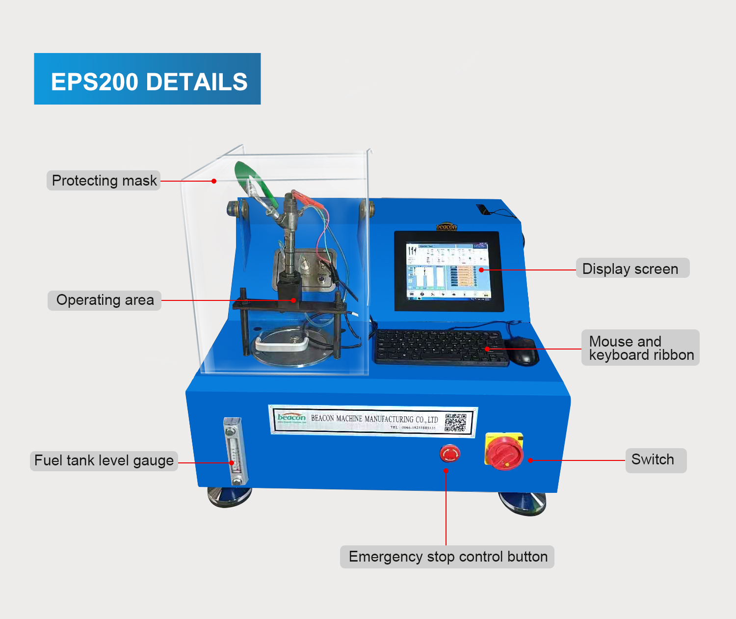 EPS200 common rail injector test bench