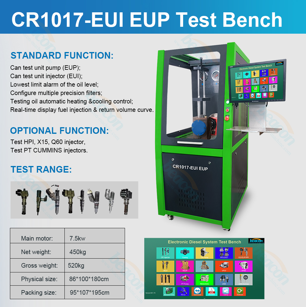 CR1017-EUI EUP Unit Injector Unit Pump M11 N14 Q60 X15 HPI Test Bench