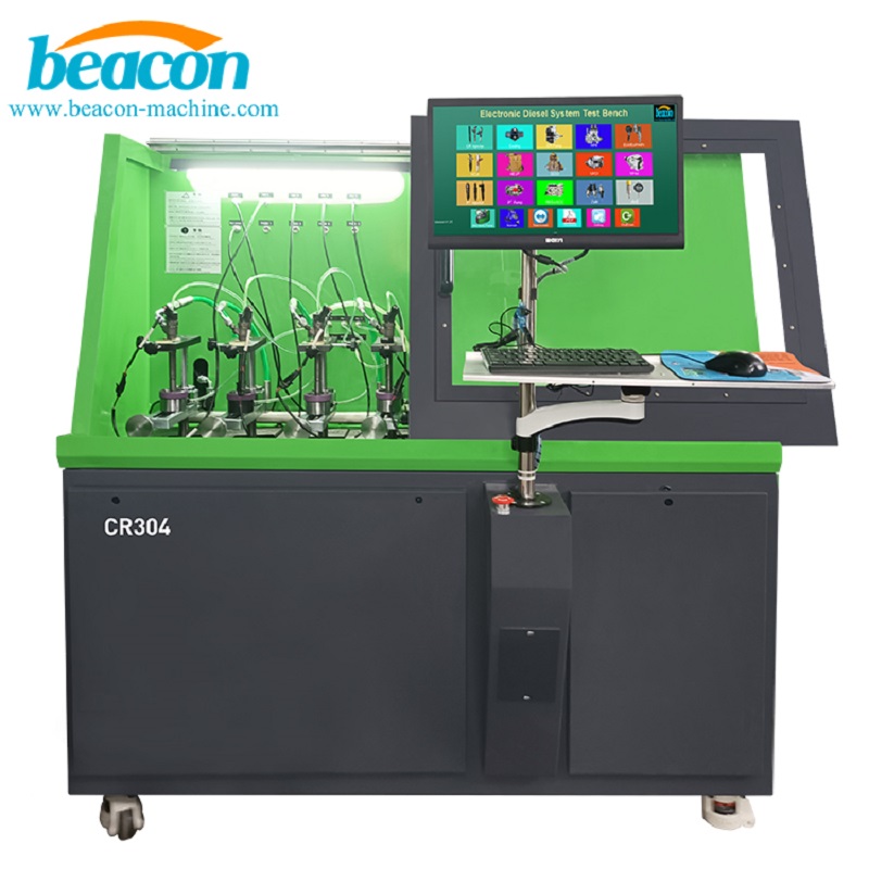 Common rail injector test bench CR304 CRDI injector tester machine testing 4 injectors at the same time with 4 flow sensors
