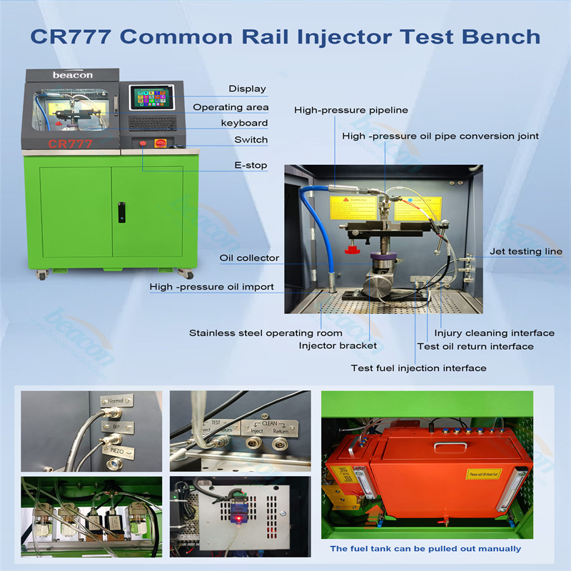 New Product CR777 Diesel Test Bench Common Rail Injector Calibration Machine