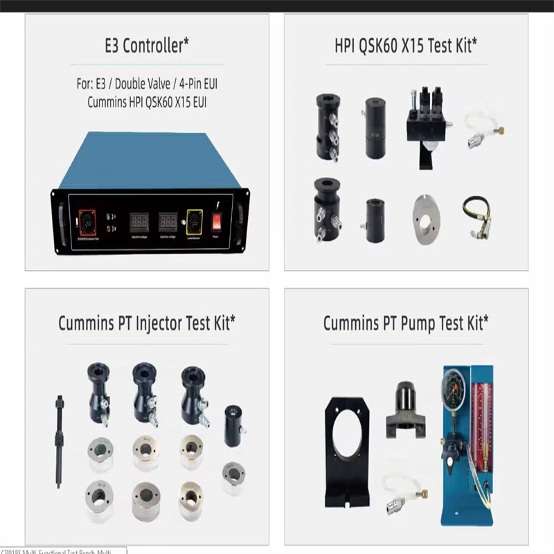 CR918S COMPREHENSIVE TEST BENCH WITH PT INJECTOR AND PT PUMP AND HPI Q60 X15 Testing function CR918-S