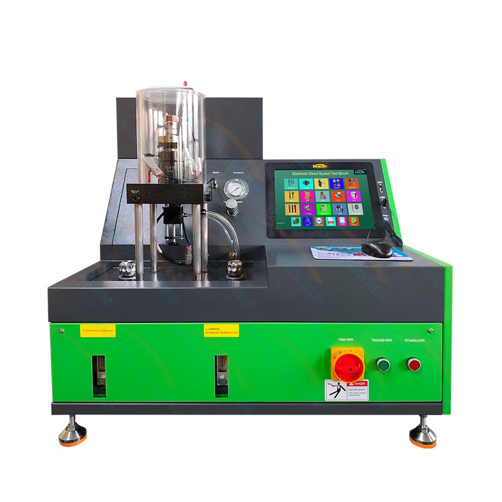 This machine HEUI-F is specifically used for testing CAT medium pressure common rail injectors C7 C9 C-9 3126B injectors