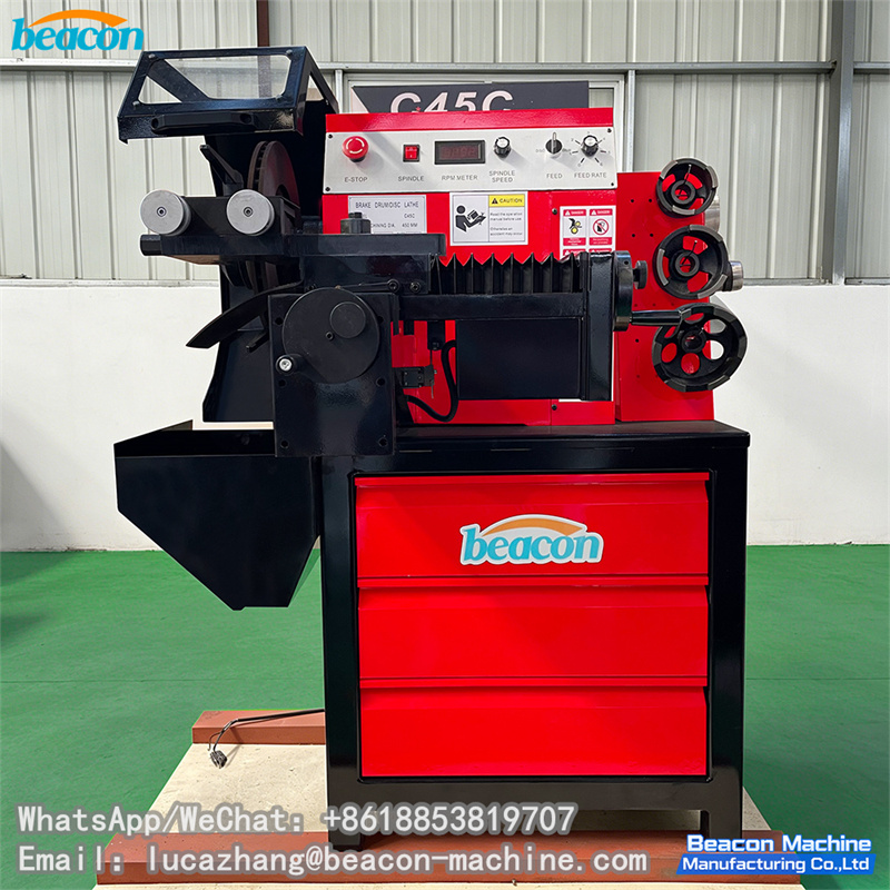 Beaocn C45C Brake Disk Lathe Dual-Sided Turning Machine for Small/Medium Vehicles Brake Disc & Drum