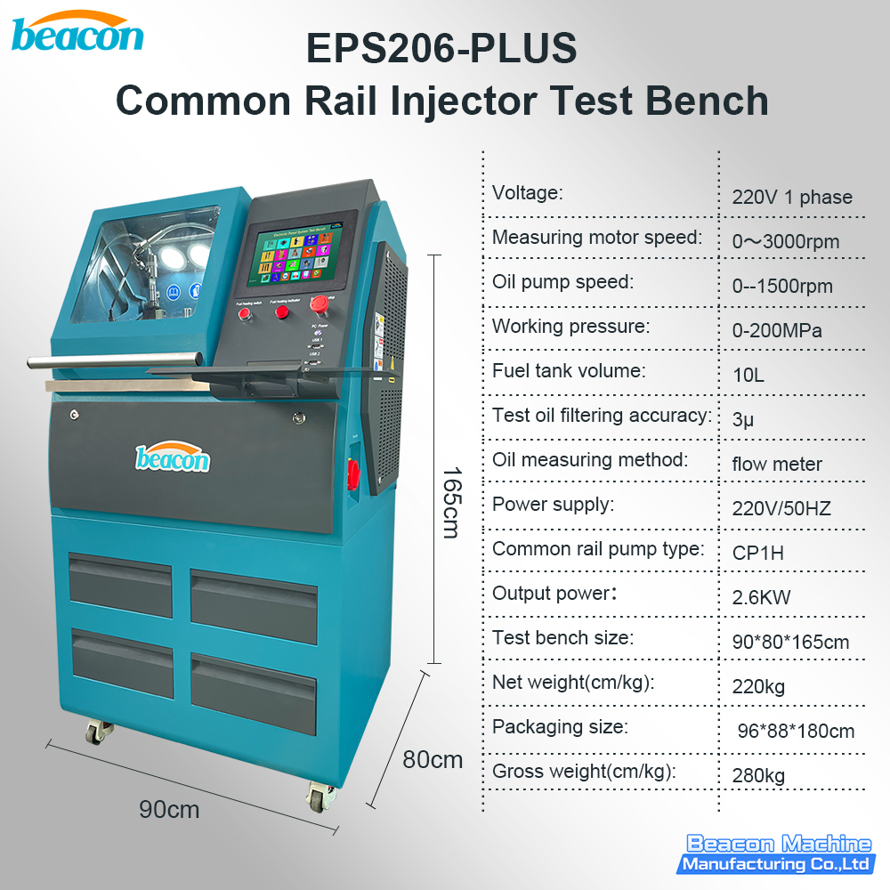 EPS206-PLUS 2.6KW 220V Single Channel Common Rail Injector Test Bench