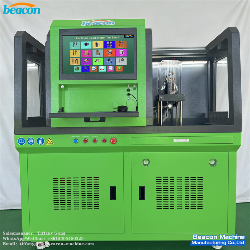 CR318-PRO Common Rail Test Bench Dual Motor Support Piezo Injector HEUI Injector With C7 C9 3126B Fixture Movable Touch Screen